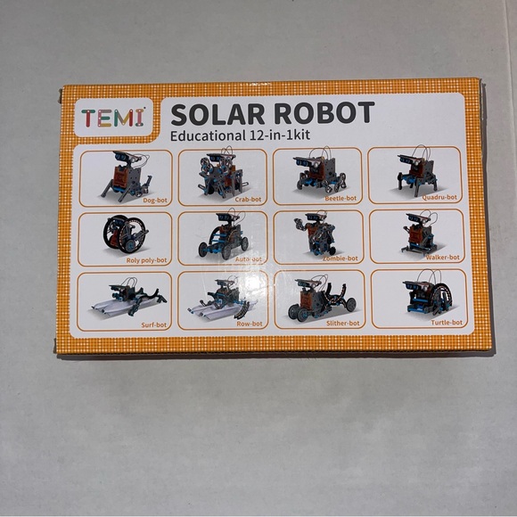 TEMI STEM Solar Robot Kit for Kids 12-in-1 Educational STEM Science Experiment - Picture 2 of 2